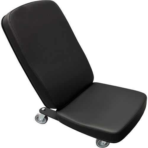 FLEX Mini Industrial Chair, Vinyl, Black, 280 lbs. Capacity Seaboard Timber Mart