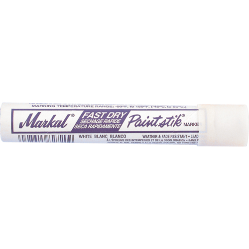 Fast Dry Paintstik&reg; Paint Marker -50° to 150°F, Solid Stick, White Seaboard Timber Mart