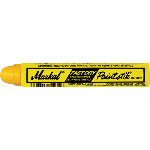 B&acirc;tons de peinture Paintstik &agrave; s&eacute;chage rapide 50° &agrave; 150°F, B&acirc;ton plein, Jaune Seaboard Timber Mart