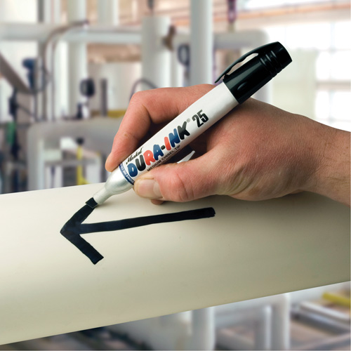 Dura-Ink&reg; Markers - #25 Felt-Tip, Chisel, Red Seaboard Timber Mart