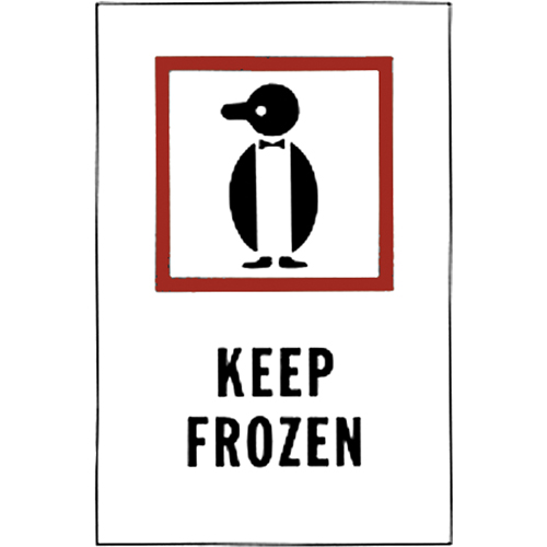 "Keep Frozen" Special Handling Labels, 6" L x 4" W, Red on White Seaboard Timber Mart