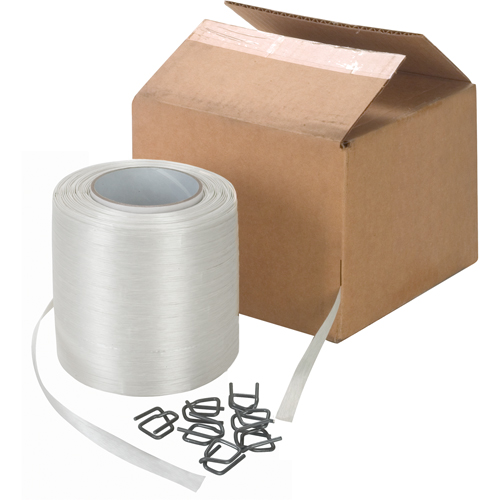Bonded Cord Strapping, Polyester, 1/2" W x 750' L Seaboard Timber Mart