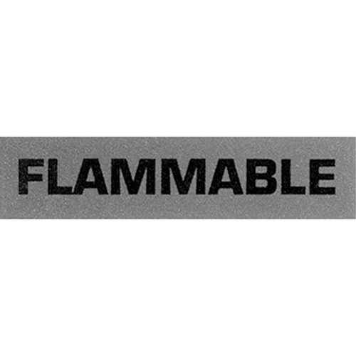 &eacute;tiquettes pour traitement sp&eacute;cial Flammable, 5" lo x 2" la, Noir/rouge Seaboard Timber Mart