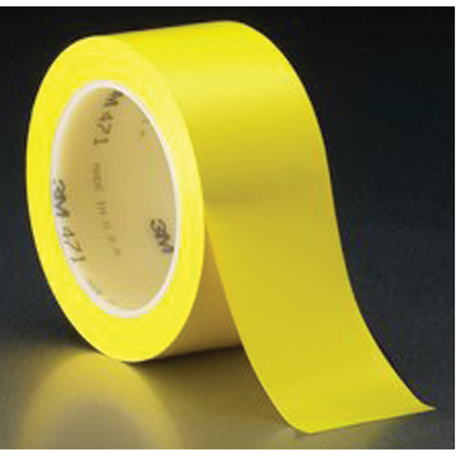 Ruban en vinyle 471, 50,8 mm (2") la x 32,9 m (108') lo, 5,3 mils, Jaune Seaboard Timber Mart