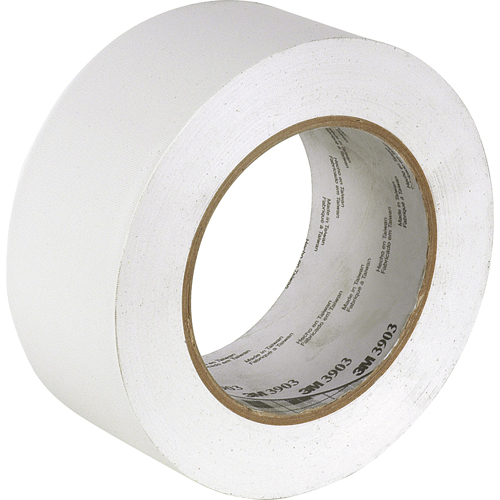 Rubans adh&eacute;sifs en vinyle 3903, 50 mm (2") la x 45,5 m (149,25') lo, 6,3 mils, Blanc Seaboard Timber Mart