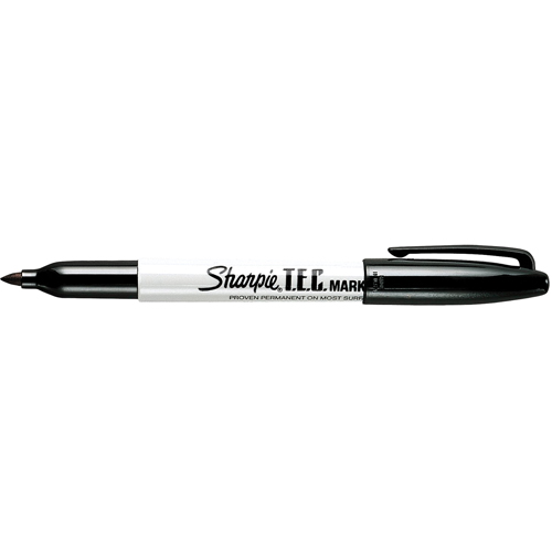 T.E.C. Permanent Marker, Fine, Black Seaboard Timber Mart