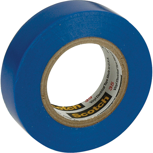 Scotch&reg; 35 Colour Coded Tape, 12.7 mm (1/2") x 20.1 m (66'), Blue, 7 mils Seaboard Timber Mart