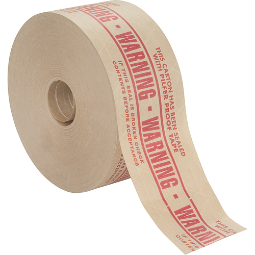 Pre-Printed Gummed Tapes, 72 mm (2-4/5") x 137 m (449.475'), Kraft Seaboard Timber Mart