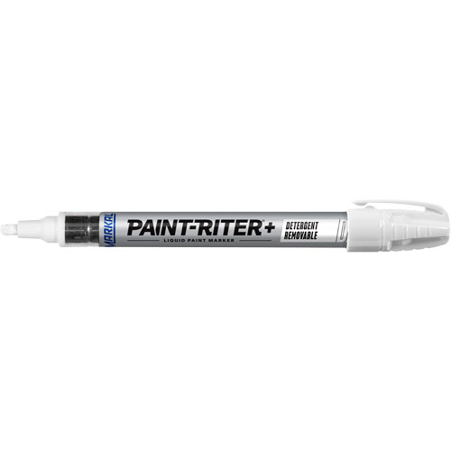 Marqueur &agrave; peinture nettoyable au d&eacute;tergent Paint-Riter+, Liquide, Blanc Seaboard Timber Mart