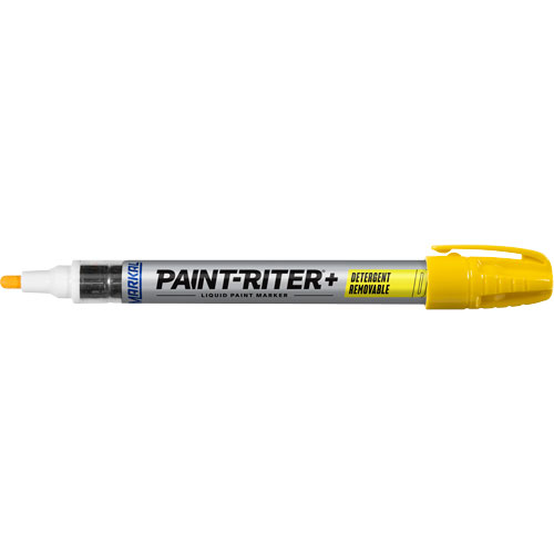 Marqueur &agrave; peinture nettoyable au d&eacute;tergent Paint-Riter+, Liquide, Jaune Seaboard Timber Mart
