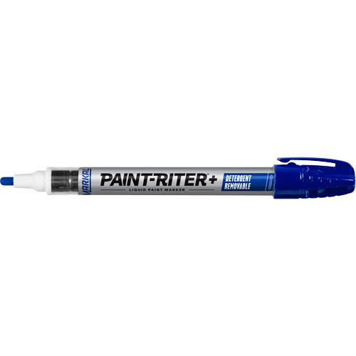 Marqueur &agrave; peinture nettoyable au d&eacute;tergent Paint-Riter+, Liquide, Bleu Seaboard Timber Mart