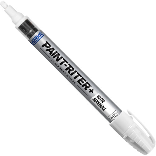 Paint-Riter&reg;+ Water Removable Paint Marker, Liquid, White Seaboard Timber Mart