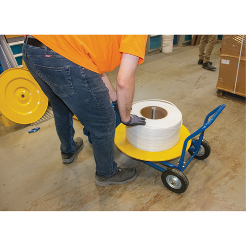 Distributeur de feuillards, Feuillard Polyester/Acier/Polypropyl&egrave;ne, Dia de noyau 16"/8", largeur de rouleau 3"/8"/6" Seaboard Timber Mart