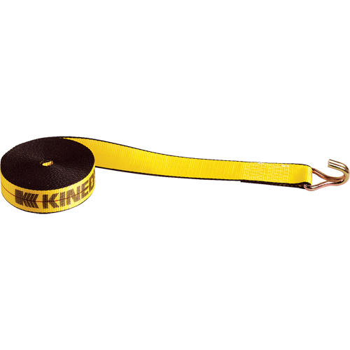 Winch Straps, Wire Hook, 2" W x 30' L, 1670 lbs. (751 kg) Working Load Limit Seaboard Timber Mart