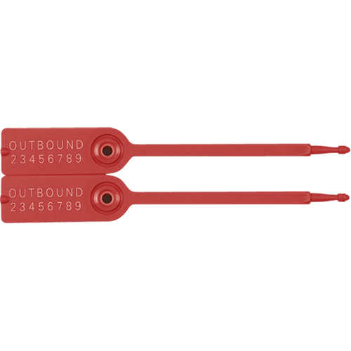 Gemini&reg; Tote Seals, 7-1/4", Plastic, Pull-Through Seaboard Timber Mart