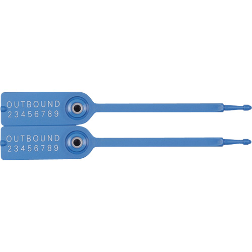 Gemini&reg; Tote Seals, 7-1/4", Plastic, Pull-Through Seaboard Timber Mart