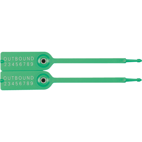 Gemini&reg; Tote Seals, 7-1/4", Plastic, Pull-Through Seaboard Timber Mart