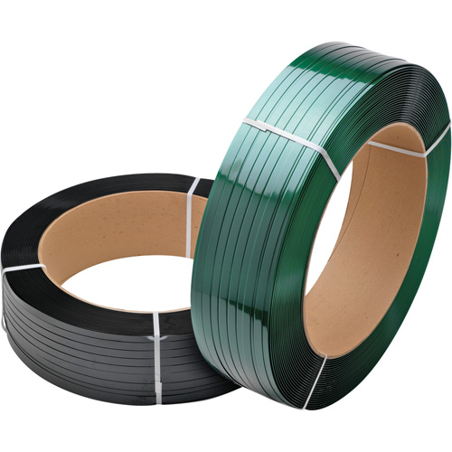 Green Strapping, Polyester, 5/8" W x 3800' L, Green, Manual Grade Seaboard Timber Mart