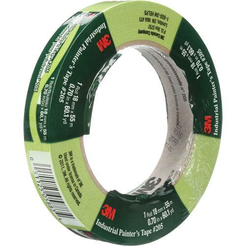 Industrial Painter's Tape 205, 18 mm (3/4") x 55 m (180'), Green Seaboard Timber Mart