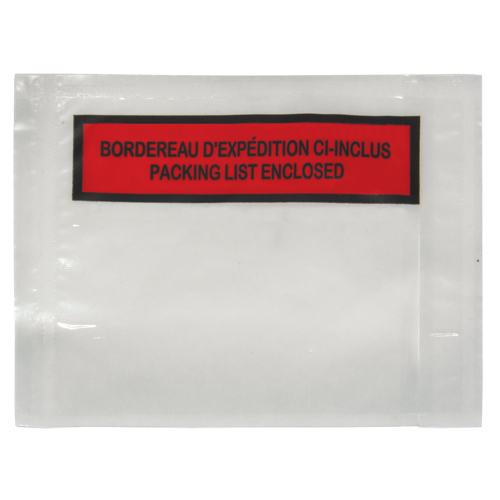 Packing List Envelope, 4-1/2" L x 5-1/2" W, Backloading Style Seaboard Timber Mart