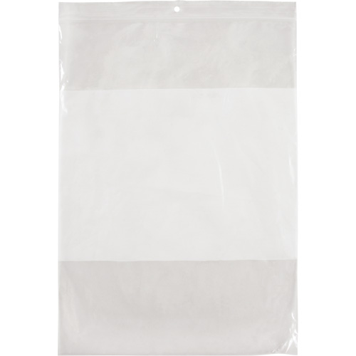 White Block Poly Bags, Reclosable, 12" x 9", 2 mils Seaboard Timber Mart