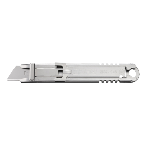 Couteau de s&eacute;curit&eacute; autor&eacute;tractable, 14,5 mm, Acier inoxydable, Prise en Acier inoxydable Seaboard Timber Mart