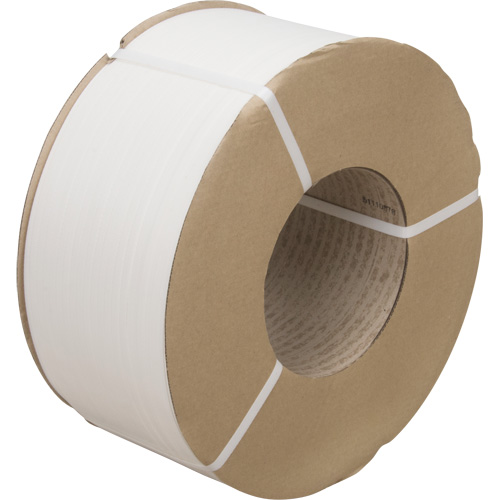 Strapping, Polypropylene, 3/8" W x 12900' L, White, Machine Grade Seaboard Timber Mart