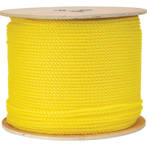 1/4" Braided Yellow Rope, Polypropylene, 1300' Seaboard Timber Mart