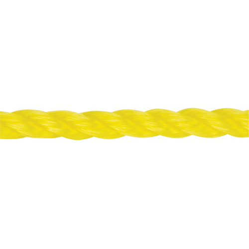 Corde jaune tress&eacute;e 3/8", Polypropyl&egrave;ne, 630' Seaboard Timber Mart