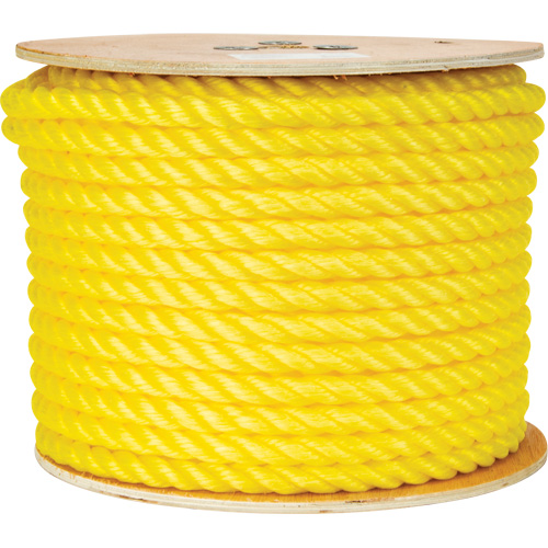 Corde jaune tress&eacute;e 5/8", Polypropyl&egrave;ne, 200' Seaboard Timber Mart