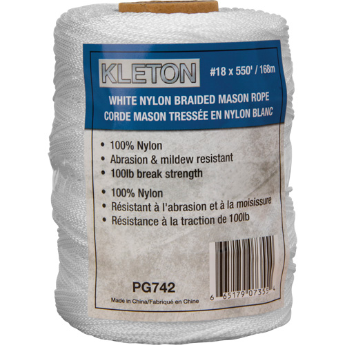 #18 Braided Mason Rope, Nylon, 550' Seaboard Timber Mart