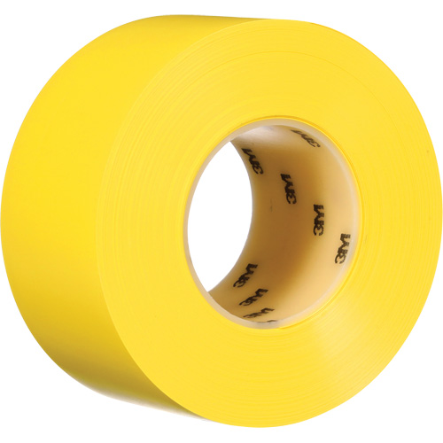 Ruban de marquage de planchers durable 971, 3" x 108', Vinyle, Jaune Seaboard Timber Mart