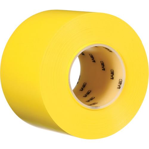 Ruban de marquage de planchers durable 971, 4" x 108', Vinyle, Jaune Seaboard Timber Mart