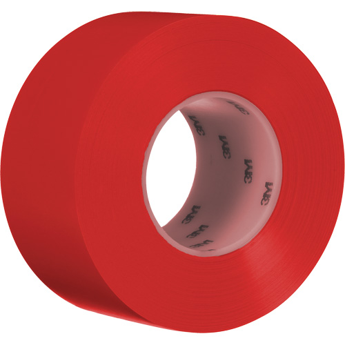 Durable Floor Marking Tape 971, 3" x 108', Vinyl, Red Seaboard Timber Mart
