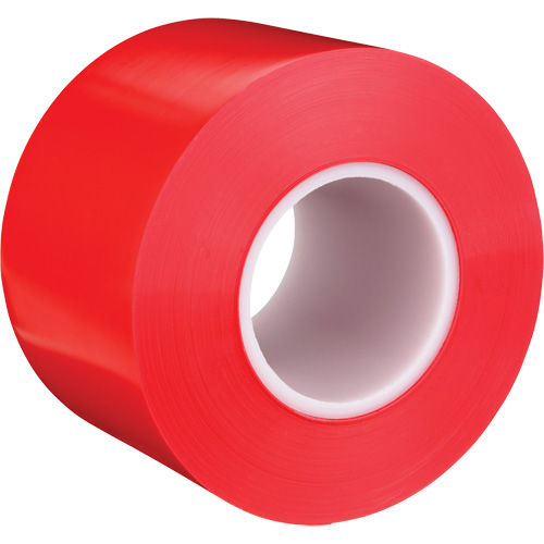 Durable Floor Marking Tape 971, 4" x 108', Vinyl, Red Seaboard Timber Mart