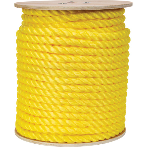 Corde jaune tress&eacute;e, Polypropyl&egrave;ne, 300' Seaboard Timber Mart