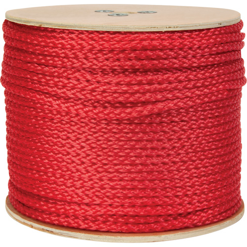 Corde rouge tress&eacute;e, Polypropyl&egrave;ne, 500' Seaboard Timber Mart