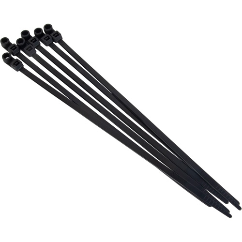 Screw-In Cable Tie, 8" Long, 50 lbs. Tensile Strength, Black Seaboard Timber Mart