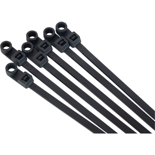 Screw-In Cable Tie, 8" Long, 50 lbs. Tensile Strength, Black Seaboard Timber Mart