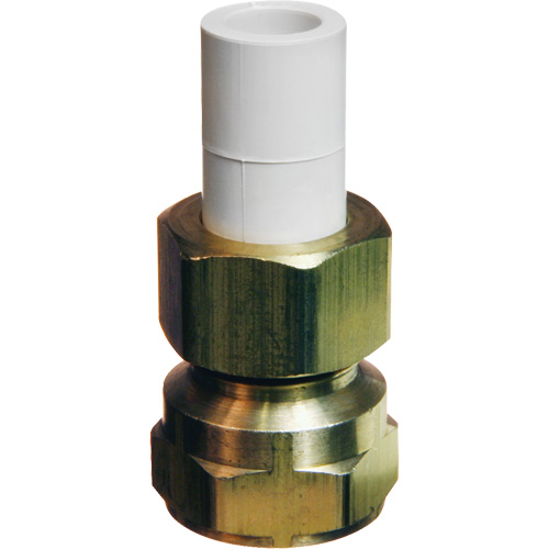 Transition Adapter, 1/2" Dia., Brass/CPVC Seaboard Timber Mart