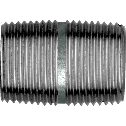 Close Pipe Nipple, Galvanized, 1", NPT x NPT Seaboard Timber Mart