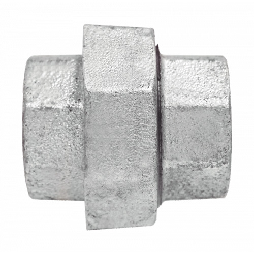 Union Pipe Fitting, 1/8", Galvanized Iron, FPT Seaboard Timber Mart