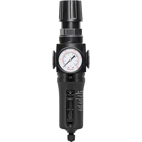 Manual Drain Filter/Regulator with Metal Bowl Modulair 300, 1/4" NPT, 250 PSI, 5.1 fl. oz. Capacity Seaboard Timber Mart