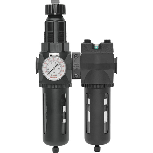 Filter/Regulator & Coalescing Filter Modulair 400 with Standard Bowl & Manual Drain, 3/4" NPTF, 150 PSI, 9.13 fl. oz. Capacity Seaboard Timber Mart