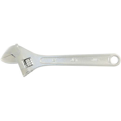 AW-12 Adjustable Wrench, 12" L, 1-1/2" Max Width, Chrome Seaboard Timber Mart