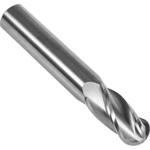 Fraise &agrave; bout sph&eacute;rique 30° S238, 1/16" dia., 1-1/2" lo, 4 cannelures, 1/8" tige, Carbure Seaboard Timber Mart
