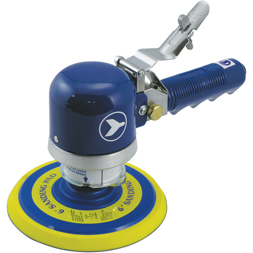 Ponceuse orbitale al&eacute;atoire silencieuse &agrave; double action et &agrave; usage intensif, Dia 6", Entr&eacute;e 1/4" NPT, 10000 Tr/min Seaboard Timber Mart