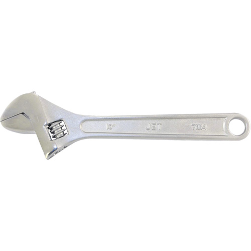 AW-10 Adjustable Wrench, 10" L, 1-1/4" Max Width, Chrome Seaboard Timber Mart