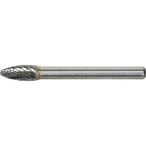 Solid Carbide Burr, SH-1, 1/4" Dia., 1/4" Shank, 5/8" Depth of Cut Seaboard Timber Mart