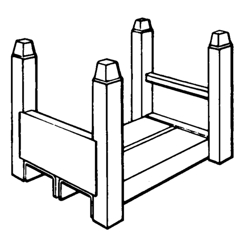 Supports empilables mobiles, 15" la x 22" p, Capacit&eacute; de 5600 lb Seaboard Timber Mart